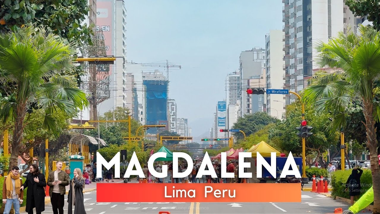 Магдалена-дель-Мар, Лима Перу 2025 4K 🇵🇪 Пешая экскурсия по красивым прибрежным улицам Перу 2025 🌟🌊