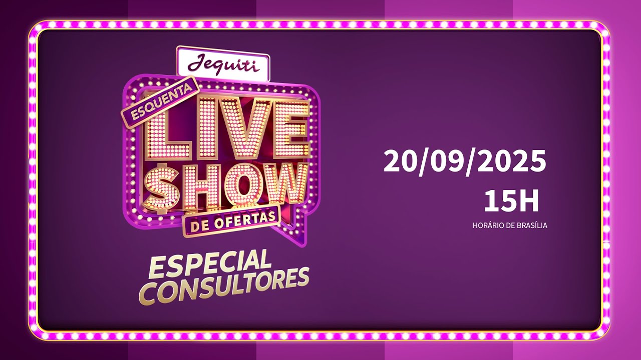 Jequiti Live Show Especial Consultores - 20/09
