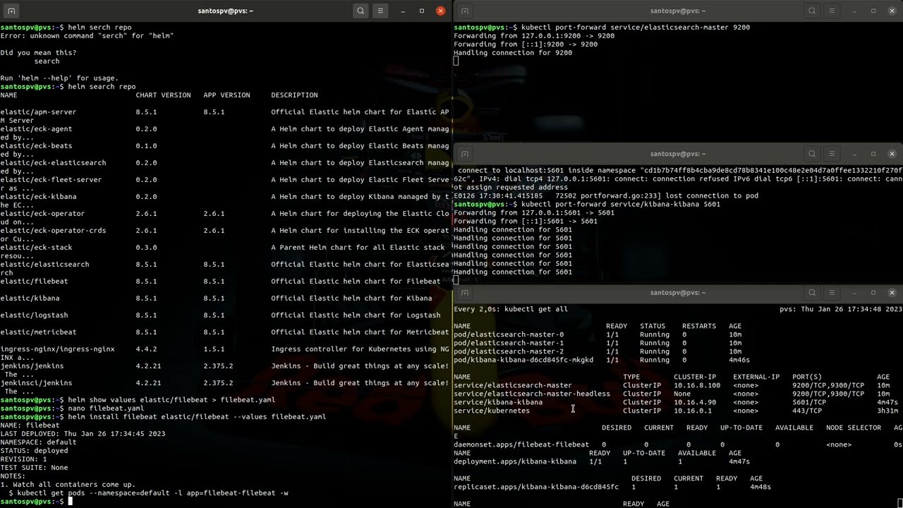 Montando Stack de logs com Elasticsearch, Kibana e Filebeat com Helm