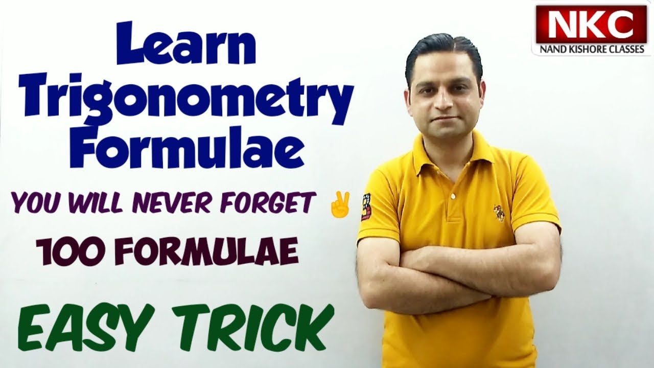 Trigonometry|Learn Trigonometry Formula | Easy Tricks to Learn 100 Formulas|Very Interesting Concept
