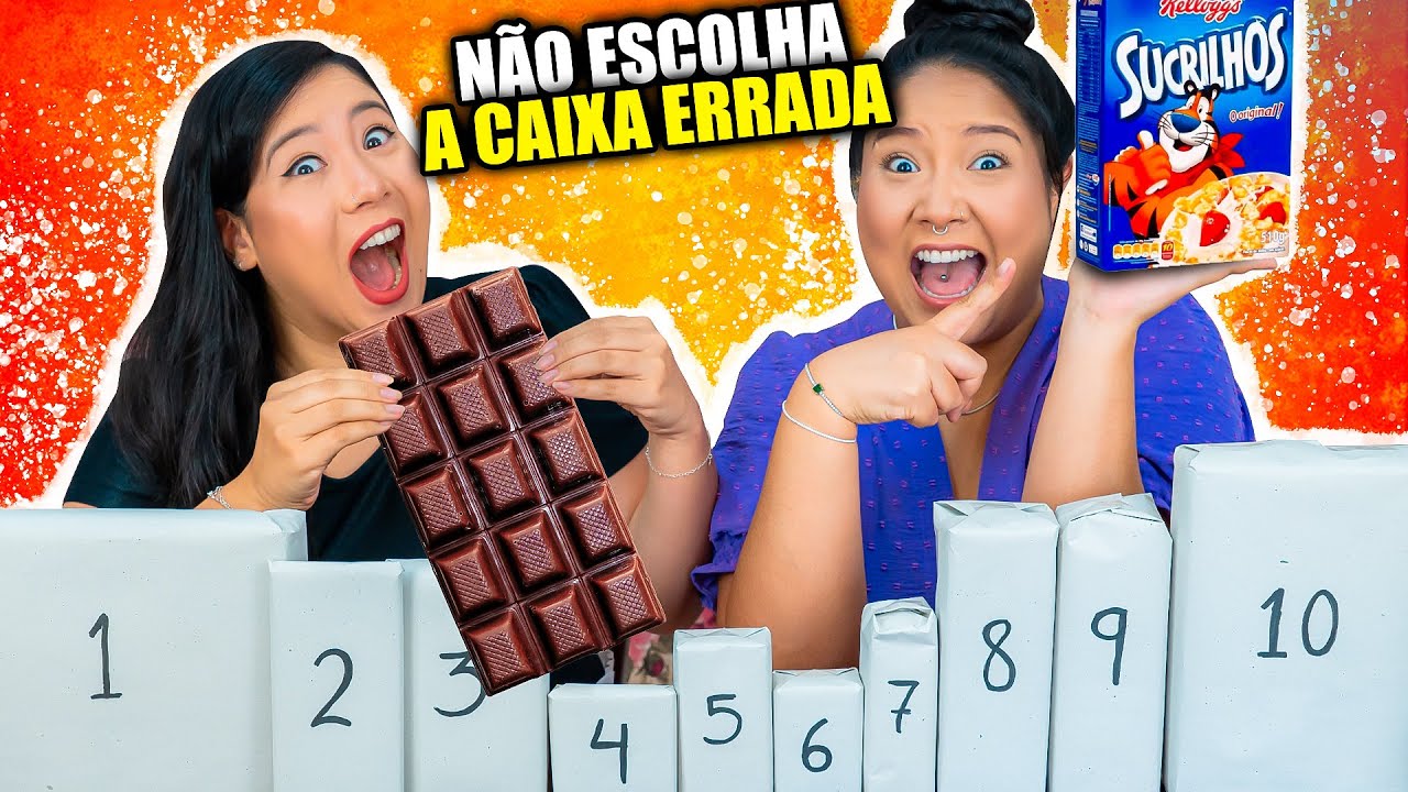 NÃO ESCOLHA A CAIXA MISTERIOSA ERRADA | Blog das irmãs