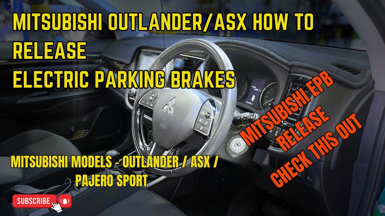 Mitsubishi Outlander Electric Parking brake service mode #primetechautomotive #mitsubishi EPB