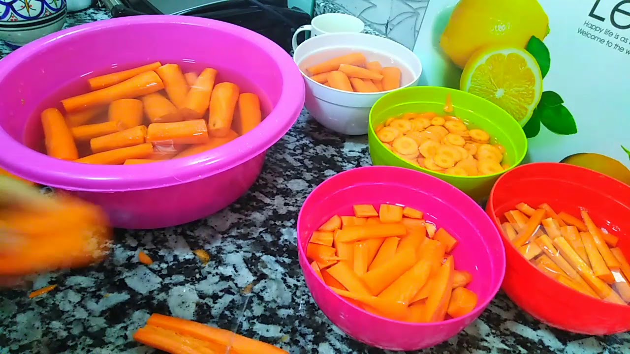 #نبقاو في الدار باش نتخطاو هذه المحنة # طريقة تخزين الجزر 🥕 🥕 في المجمد بطريقة رائعة 🥕 🥕
