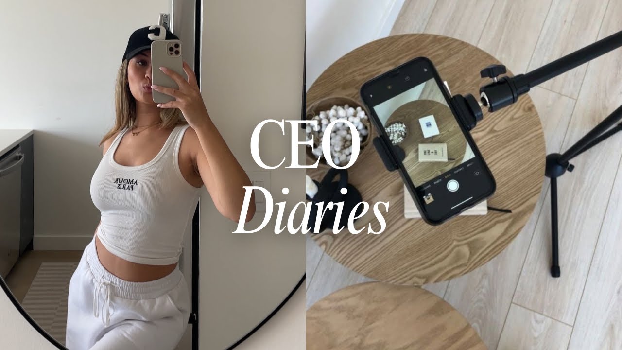 CEO DIARIES: *PEP TALK* + clearing energy vortex, how i film a sponsorship, business diet tips 🤍