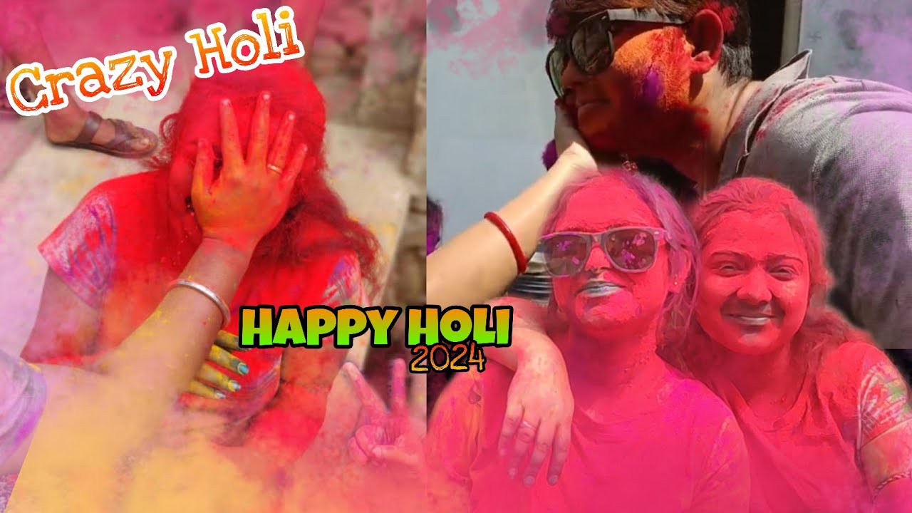 Holi vlog 2024💚💙 | Holi celebrate with frends and family 🫠🥰 | Happy holi 😊💙💚 | @adpaulvlogs