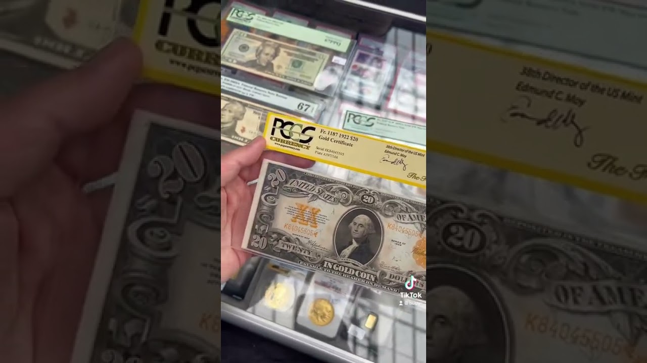 100 Year Old Gold Certificate Worth Thousands!!! #shorts