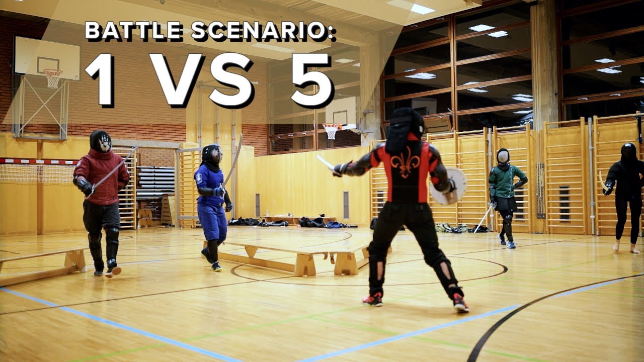 HEMA Battle Scenario | 1 vs 5 + Commentary