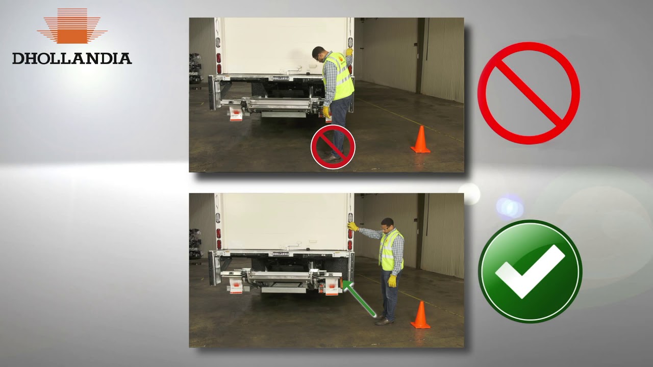 DH-RP Fold-away liftgates - Operation and safety video