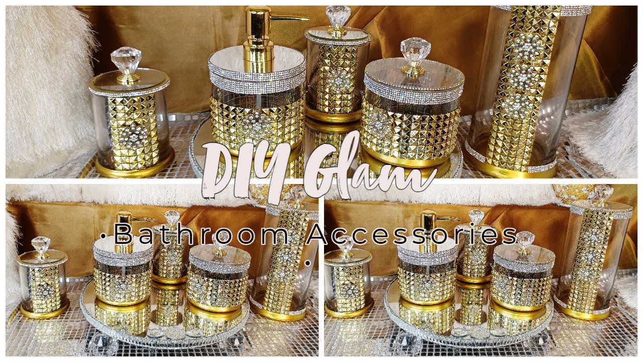 DIY Glam Luxury Gold & Silver Bathroom Décor | New 2022 Glam Home Décor Ideas