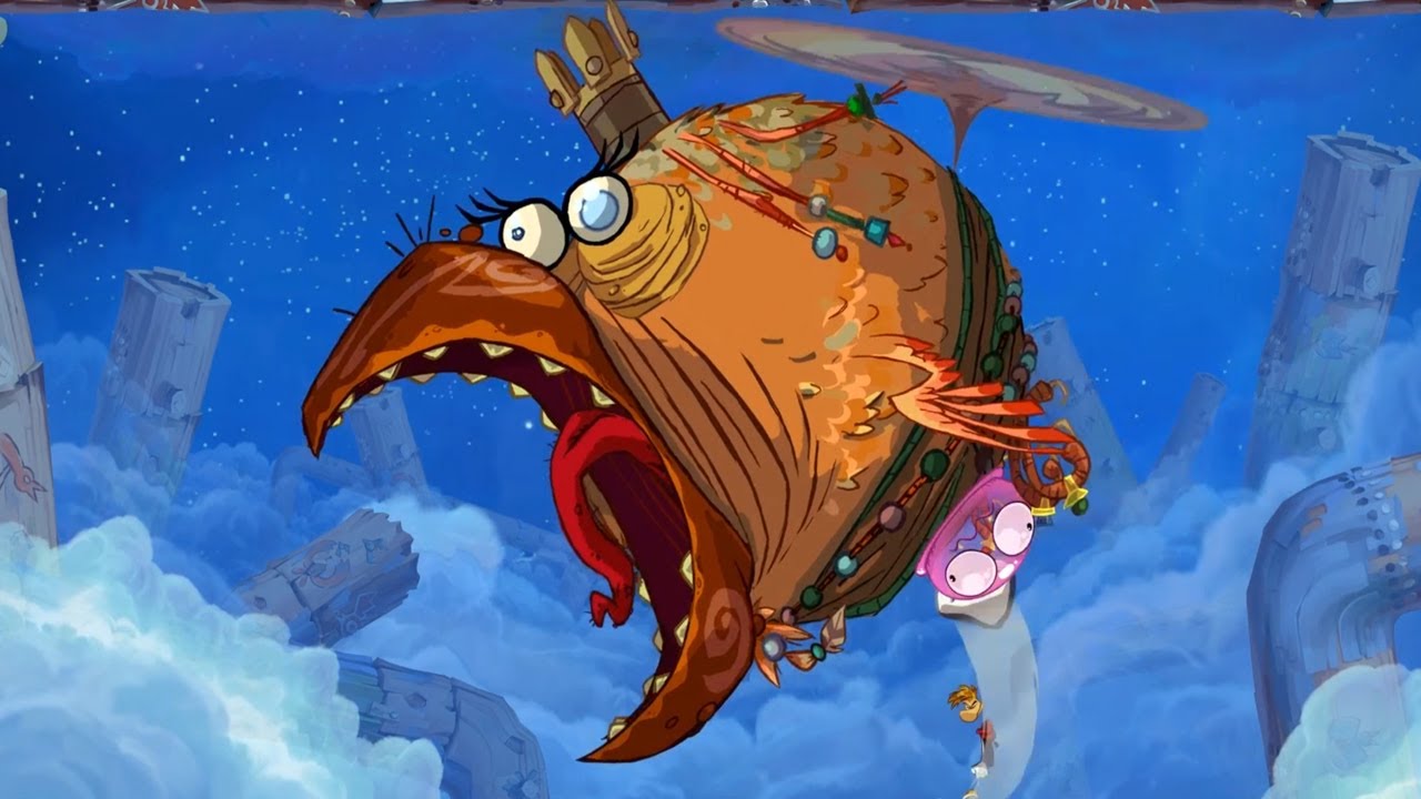Rayman Origins - 100% Walkthrough Part 7 - Grumbling Grottos