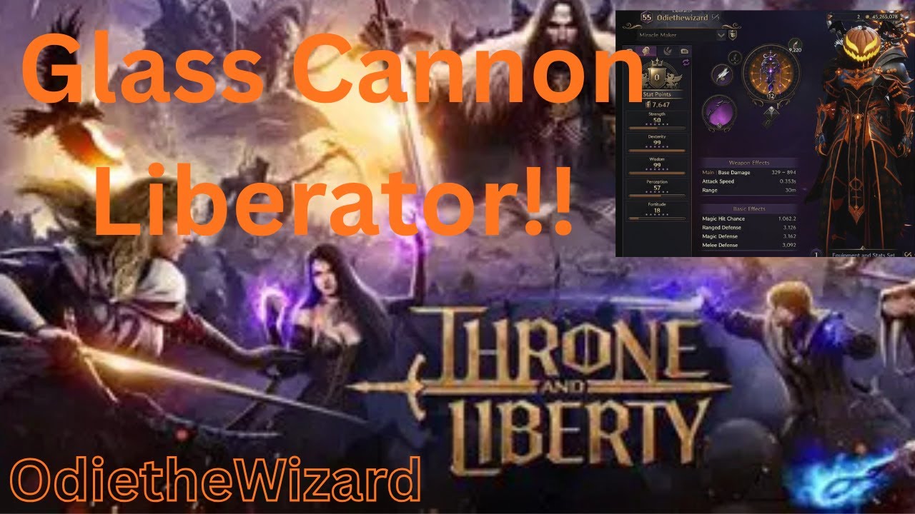 Glass Cannon Liberator!!  Throne and Liberty!! 7640+CP!!