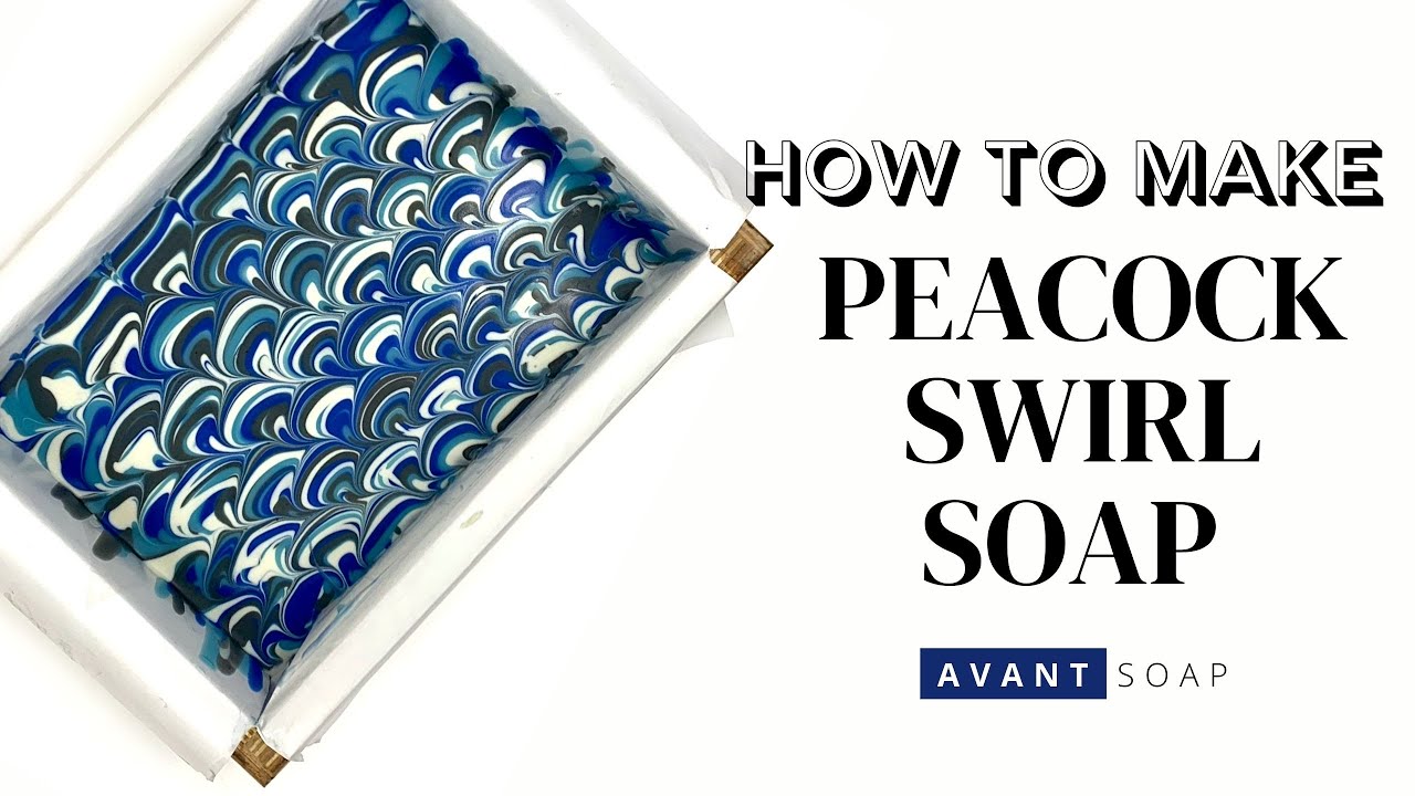 SOAP CHALLENGE: MAKING THE PEACOCK SWIRL - Cold Process Soap