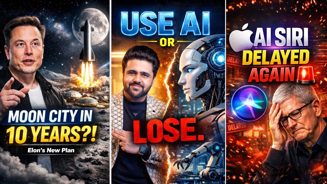 SIRI DELAYED (AGAIN), Elon Musk AI Moon Factory, AI Can Hijack Cars, xAI Macrohard : Tech News