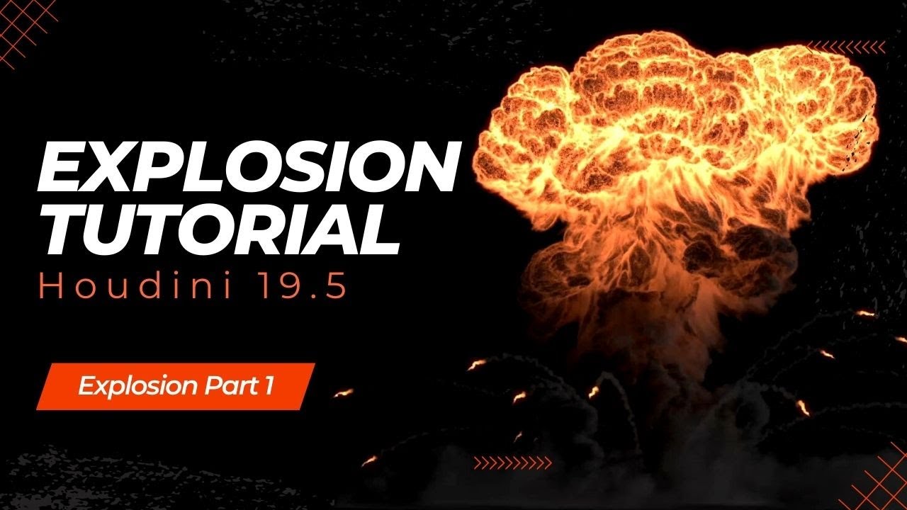 Explosion in Houdini 19.5 Tutorial , Part 01 | Explosion | For Beginner