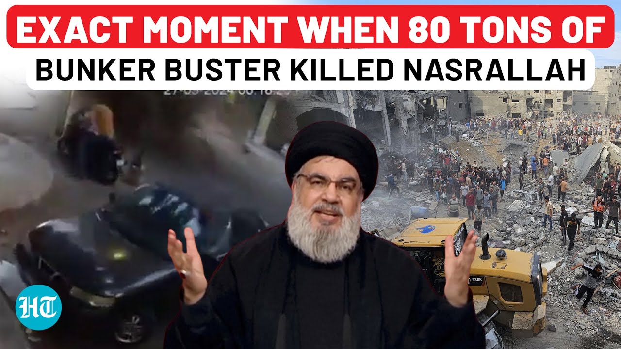 Chilling CCTV Video Shows Devastating Strike on Hezbollah HQ That Eliminated Hassan Nasrallah