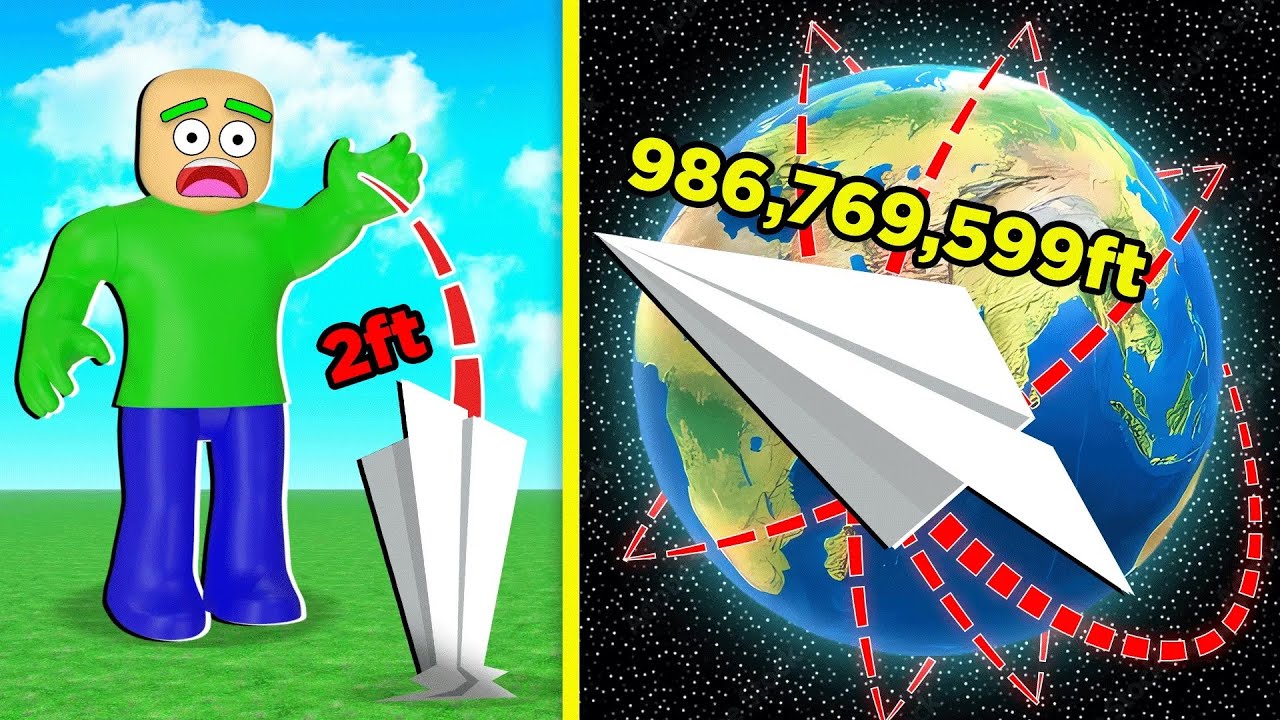 I Flew a Paper Airplane AROUND EARTH! | Roblox