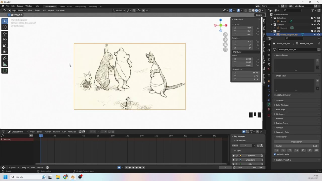 Tutorial 01. How To Set Up An Image Plane (Blender Grease Pencil)