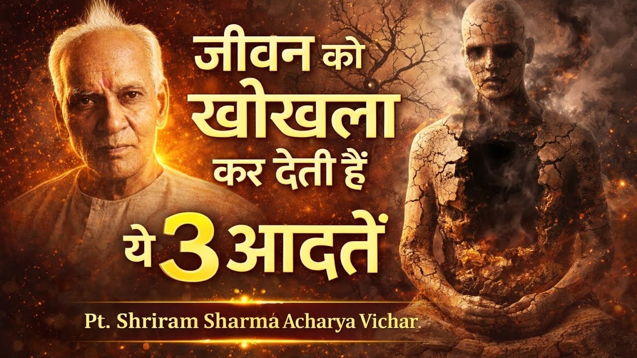 जीवन को खोखला कर देती हैं ये 3 आदतें | Pt. Shriram Sharma Acharya Ji 🙏 Vichar | Hindi Motivational