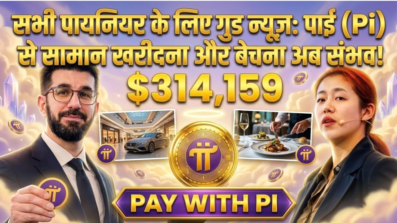 सभी पायनियर के लिए गुड न्यूज़: पाई (Pi) से सामान खरीदना और बेचना अब संभव! PAY WITH PI 