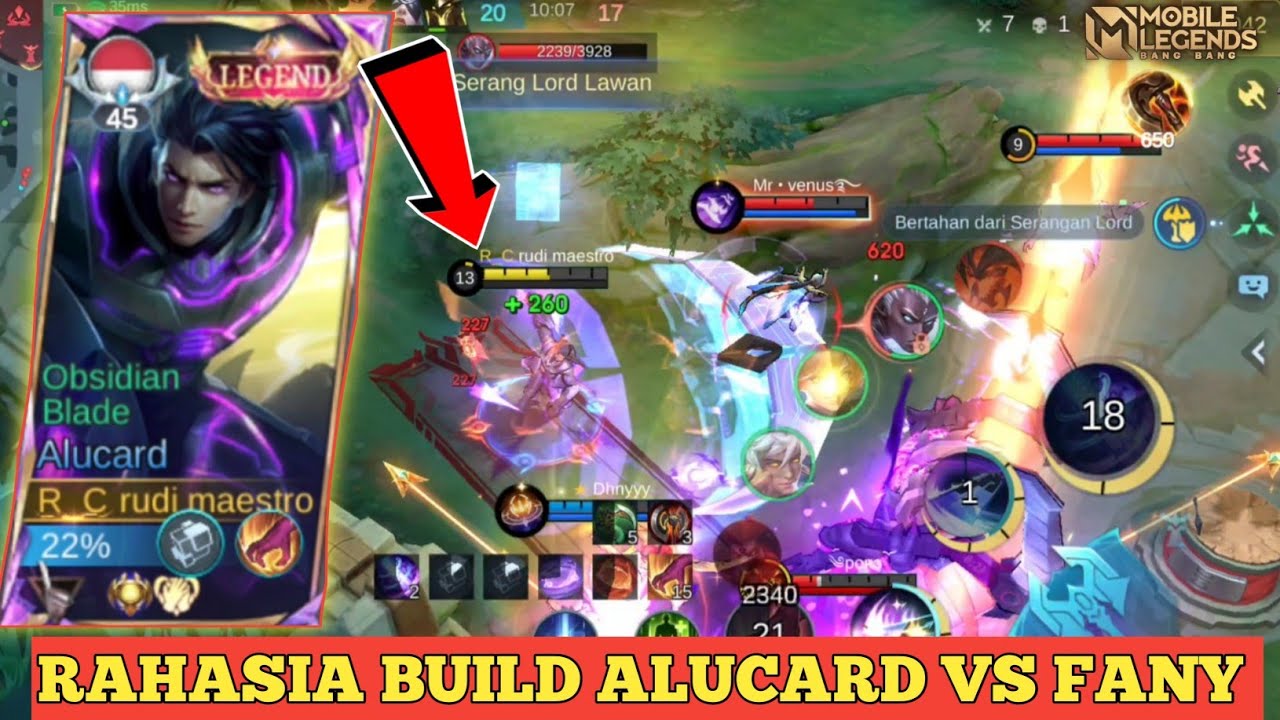 RAHASIA BUILD ALUCARD VS GLOBAL FANY‼️KASIH TEBASAN JANDA MASZE|MOBILE LEGENDS