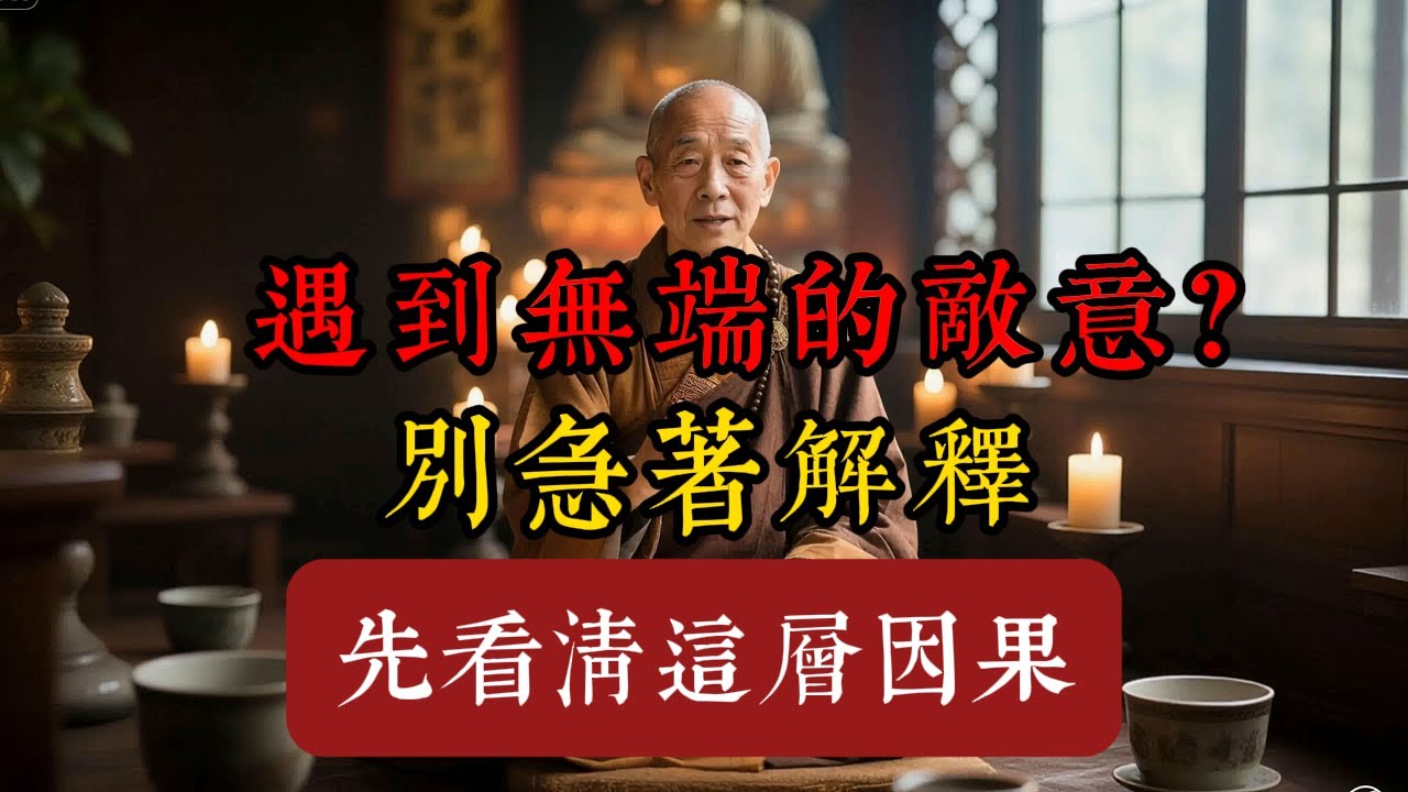 遇到無端的敵意？別急著解釋，先看清這層因果！#萬物皆鏡 #八風不動 #金剛經 #清醒 #自在 #慈悲 #人際關係 #情緒管理 #如何面對惡意 #被人針對怎麼辦