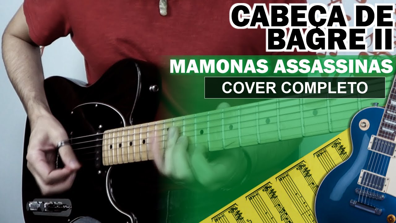 Cabeça de Bagre II | Guitarra Cover | Solo Original | Backing Track com Vocal 🎸 MAMONAS ASSASSINAS