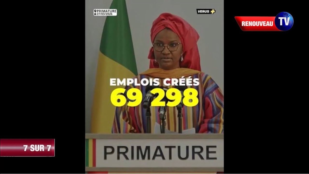 7/7 S&rsquo;INT&Eacute;RESSE AUX NOMBRES D&rsquo;EMPLOIS CR&Eacute;ES AU MALI EN 2025