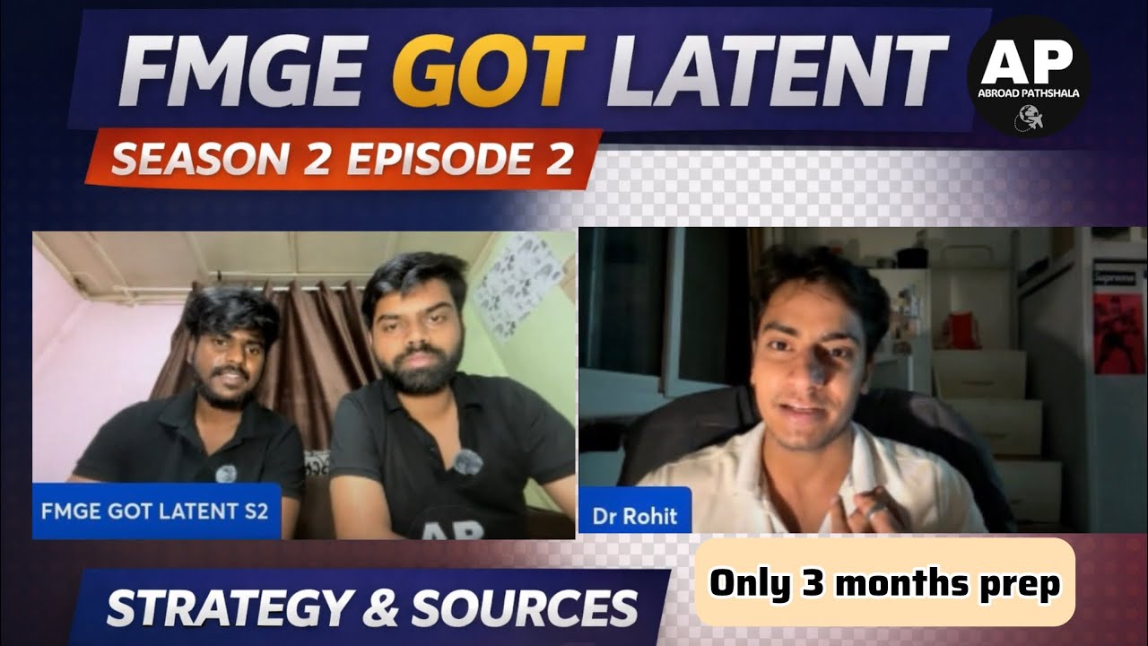 How to Crack FMGE in 90 Days | FMGE Got Latent S2 Ep 2 with Dr.Rohit dhayal #fmgeresult #fmge 
