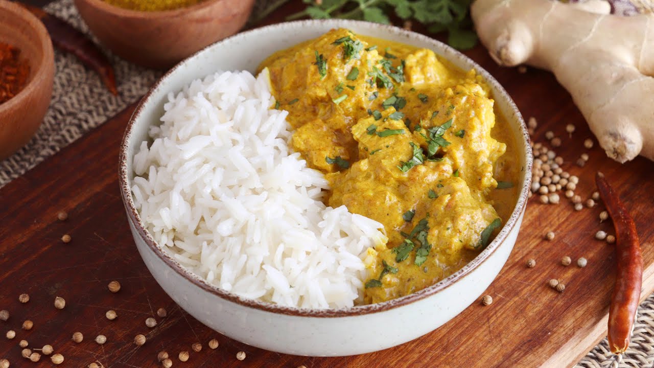 POLLO al CURRY con Arroz - CUKit!
