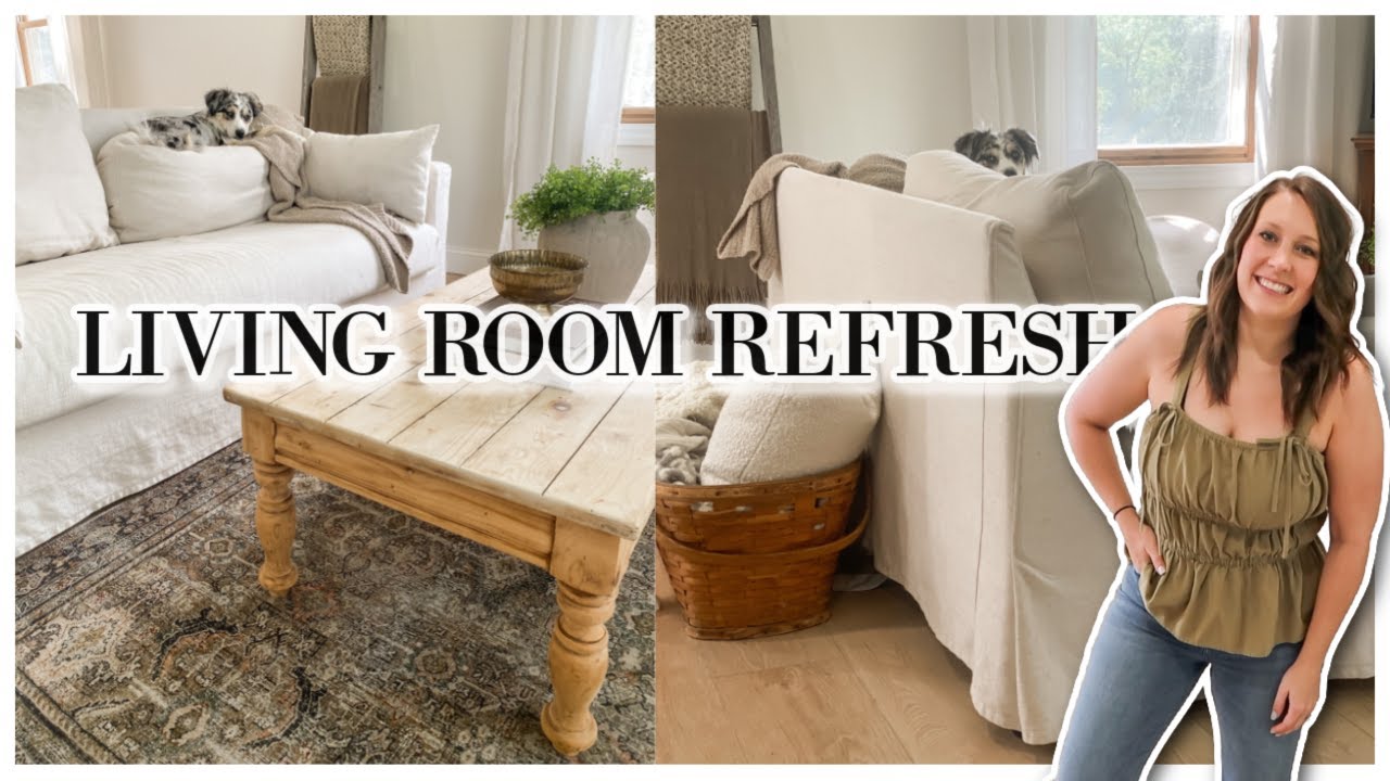 Cozy Neutral Living Room Refresh | Top Decorating Ideas For Your Space!