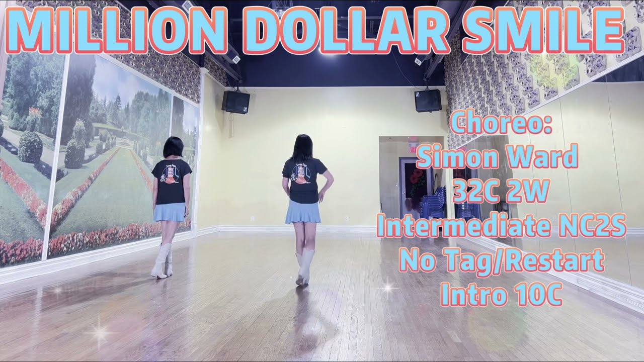 MILLION DOLLAR SMILE Line Dance | Intermediate | Simon Ward