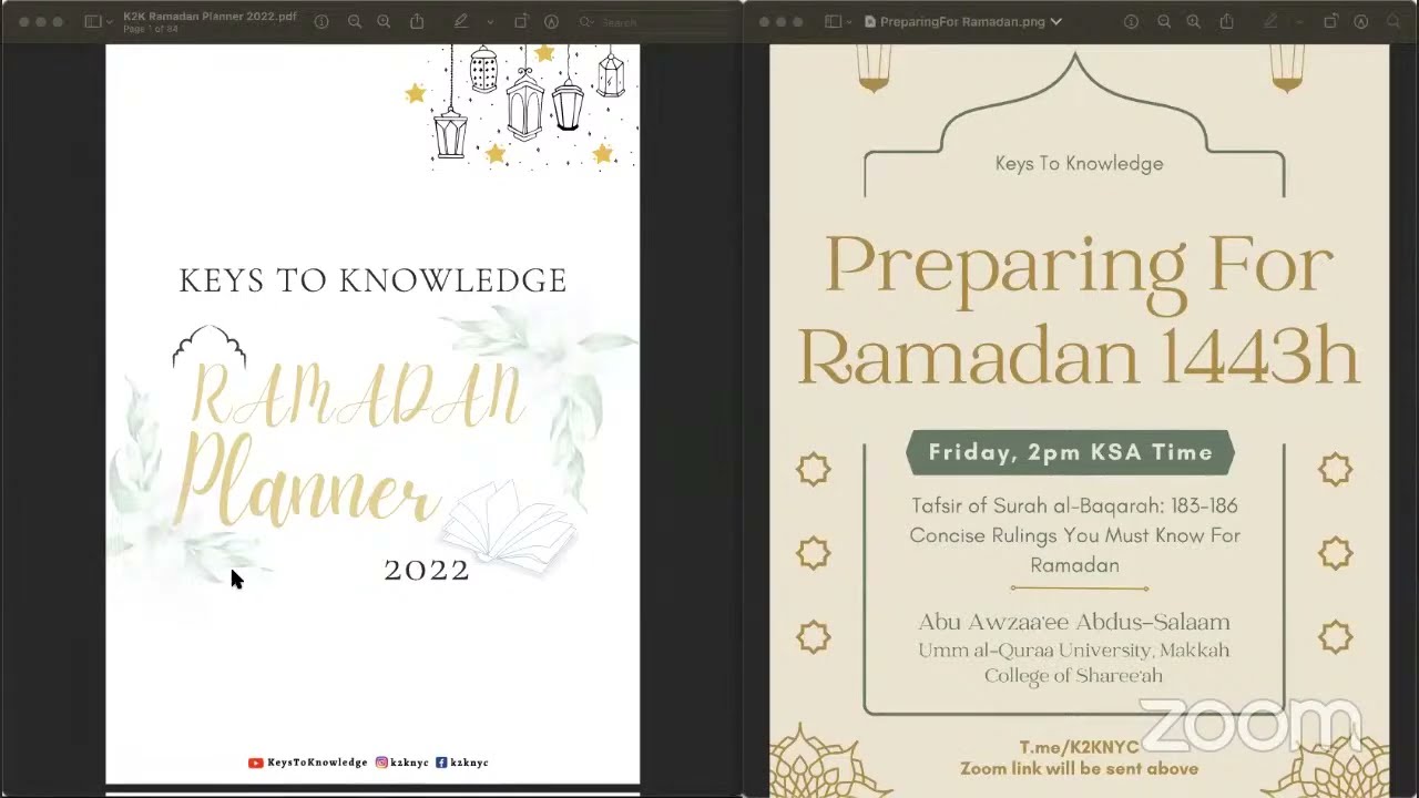 Preparing for Ramadan 1443 (2022) | Keys To Knowledge