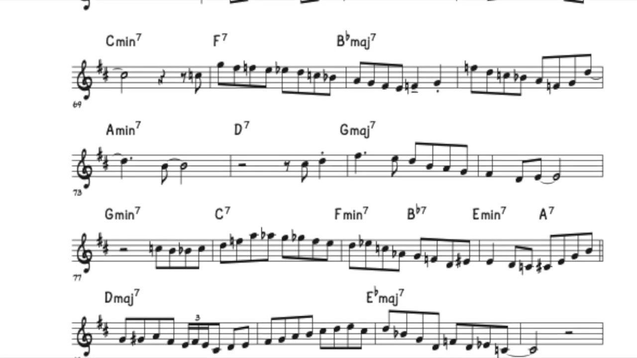 Chick's Tune - Blue Mitchell Solo Transcription