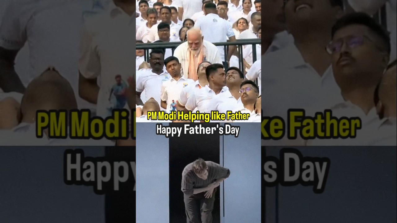 PM Modi Helping like Father at Kolkata yoga day 2026 #shorts #narendramodi #trendingnow