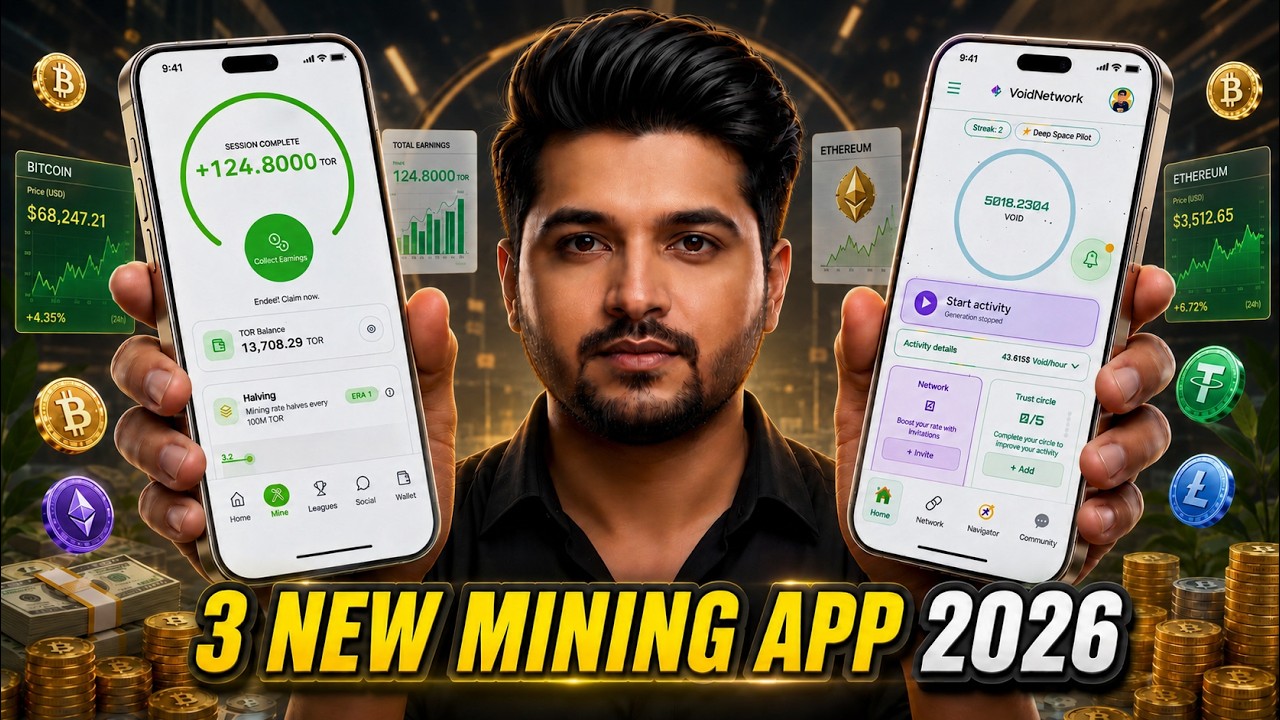 3 New Crypto Mining Apps 2026 | New Mining App 2026 Today | Free Mobile Mining