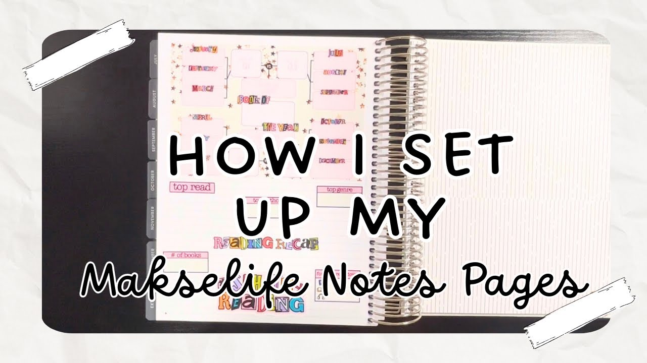 How I Set Up My M&auml;ksēLife Notes Pages 