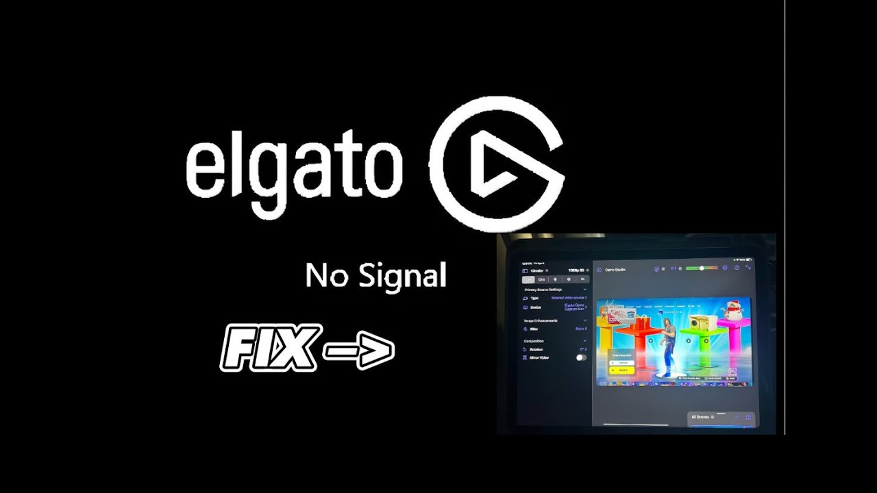 Elgato(ANY)No Signal Ipad Fix!
