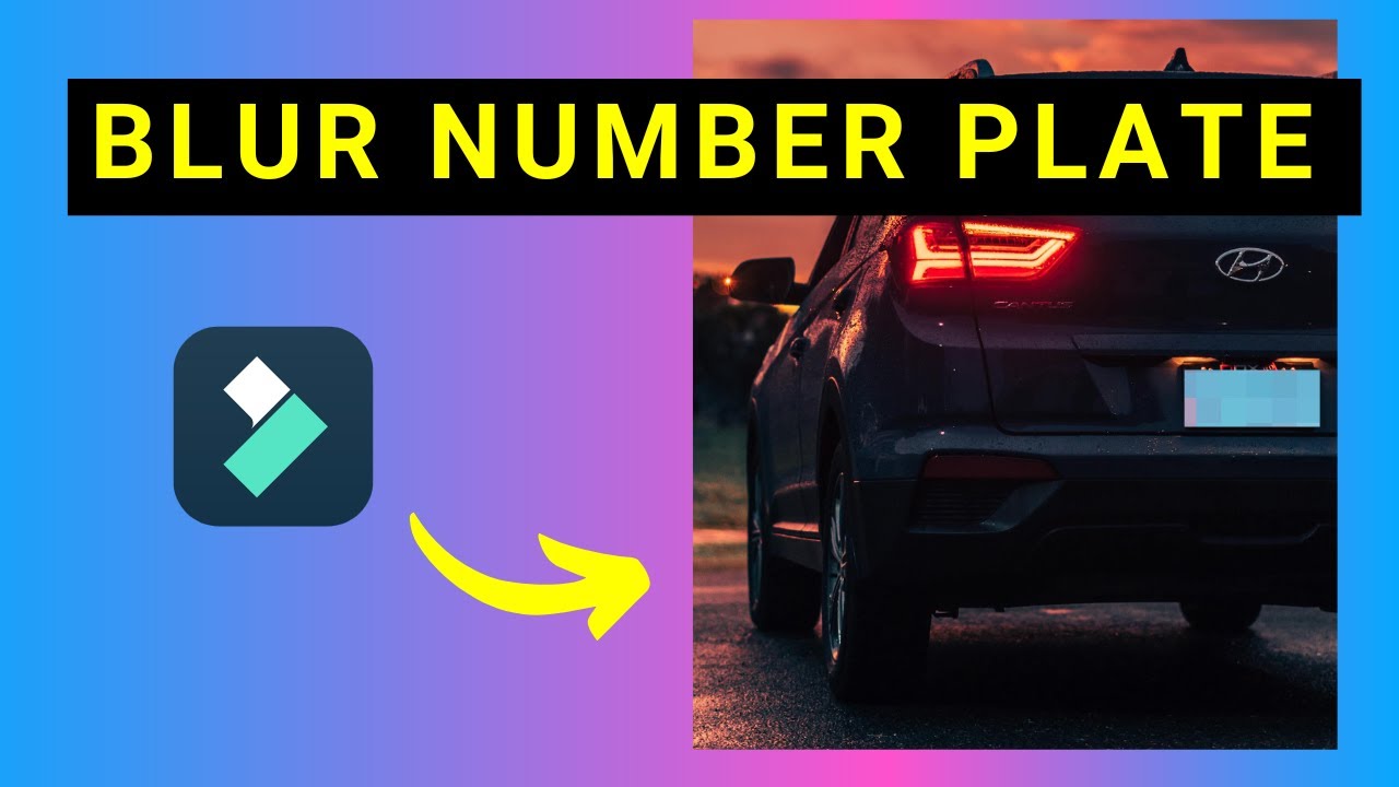 How to Blur Car Number Plate in Video in Filmora 14 using the Planar Tracking Feature