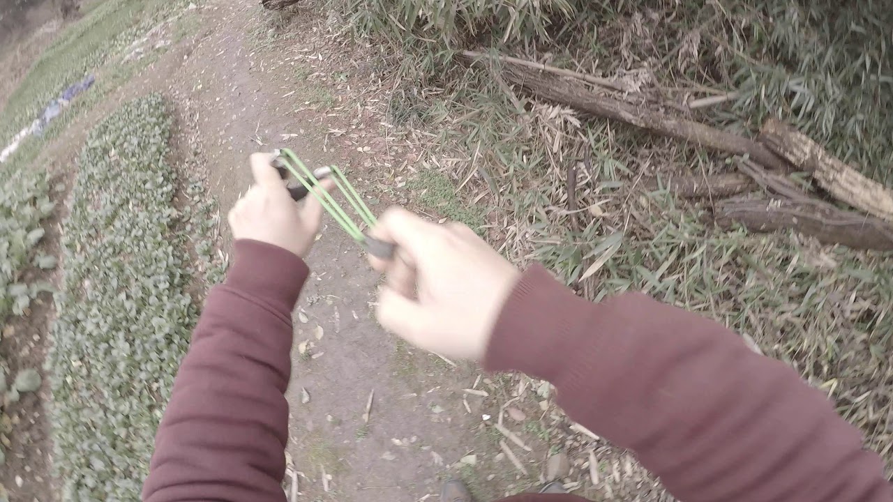 How to shoot with Chinese traditional slingshot