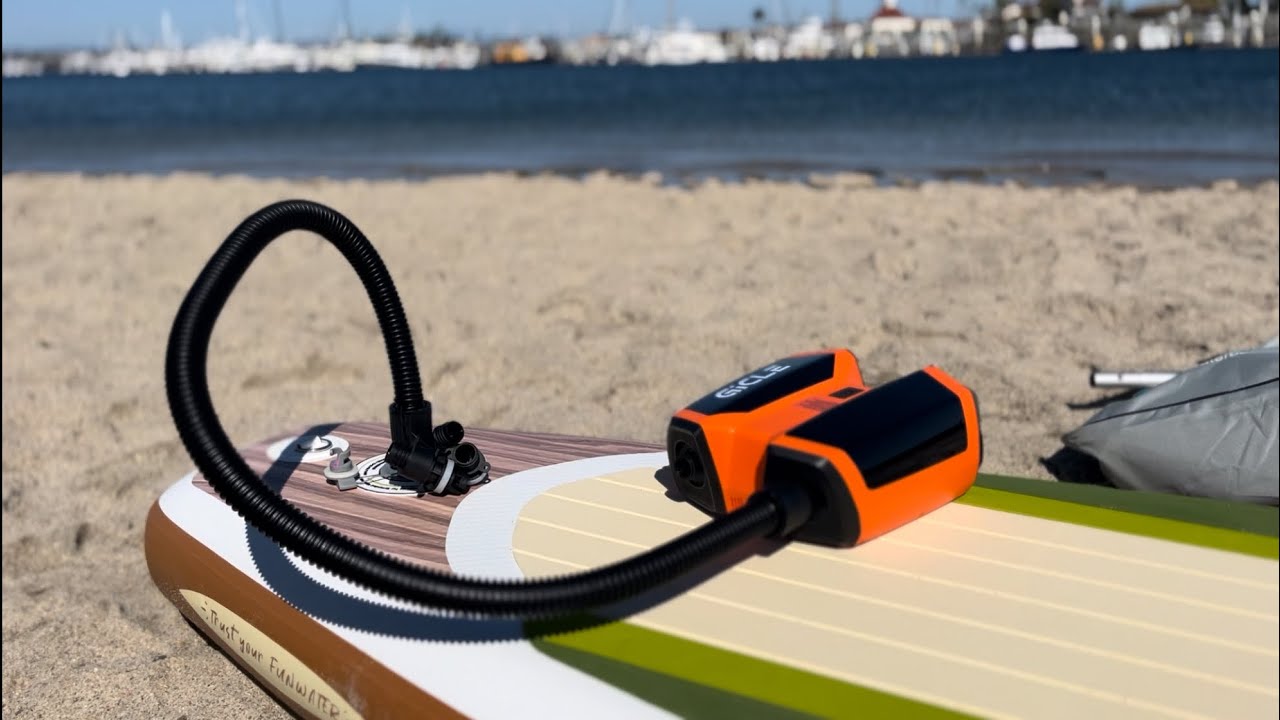 How to Inflate a Stand Up Paddleboard using the Gicle Electric Pump