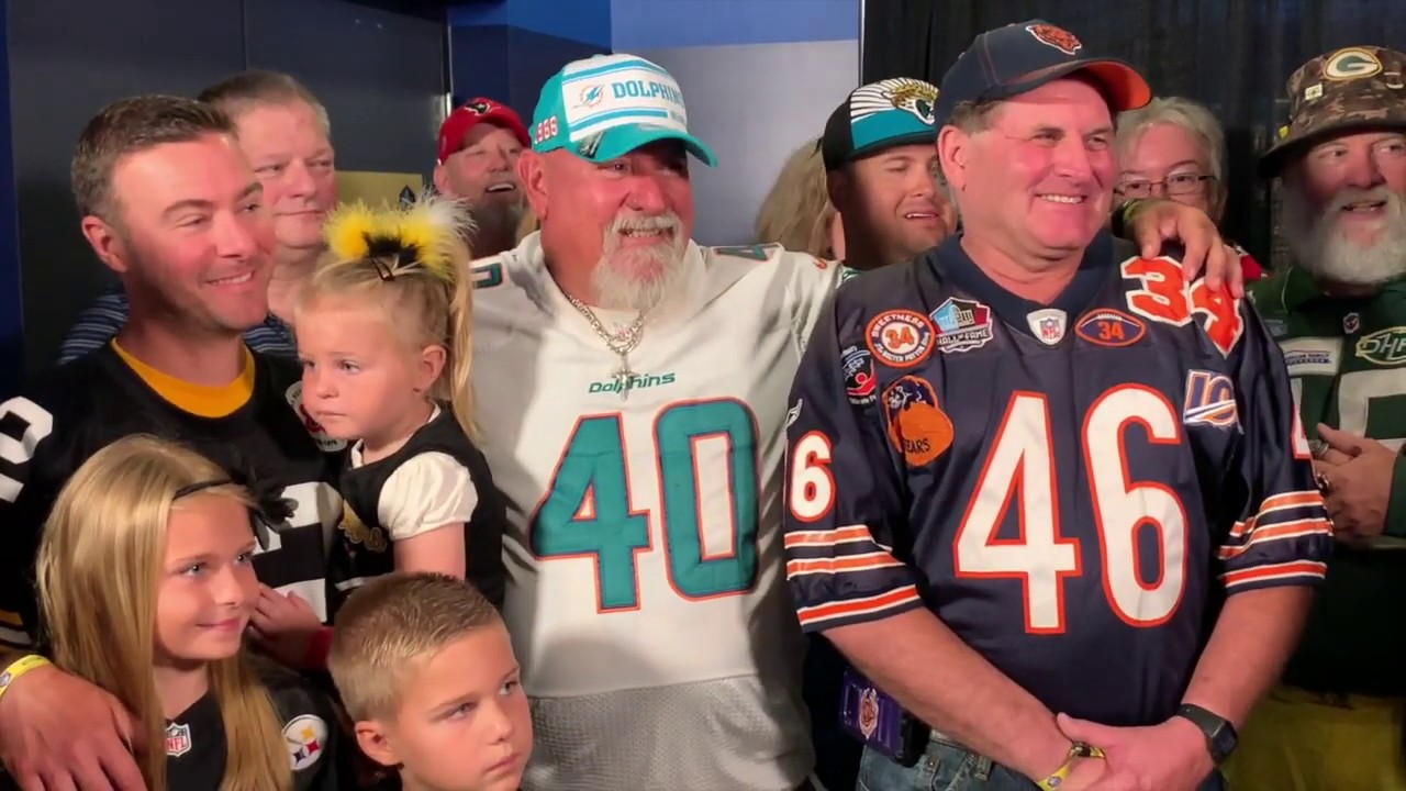 Unveiling of Ford Hall of Fans exhibit at Pro Football Hall of Fame