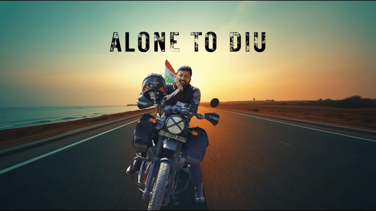 Somnath to Diu Solo Bike Ride 🔱 | Faith, Sea & Open Roads
