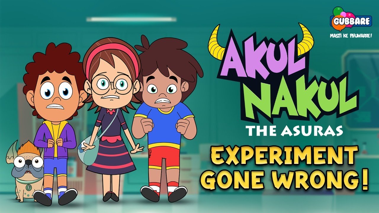 Experiment gone wrong| Akul Nakul - The Asuras | Cartoons for kids in Hindi | Gubbare TV