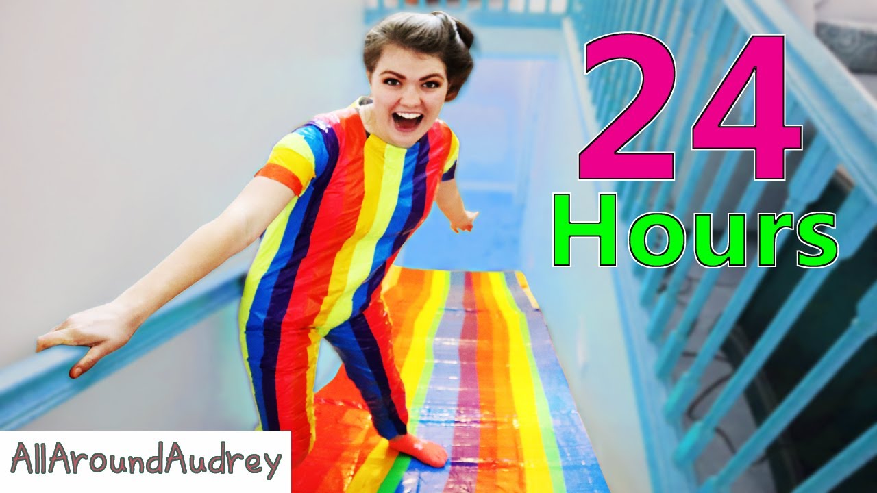 24 Hours In My Rainbow Duct Tape Outfit