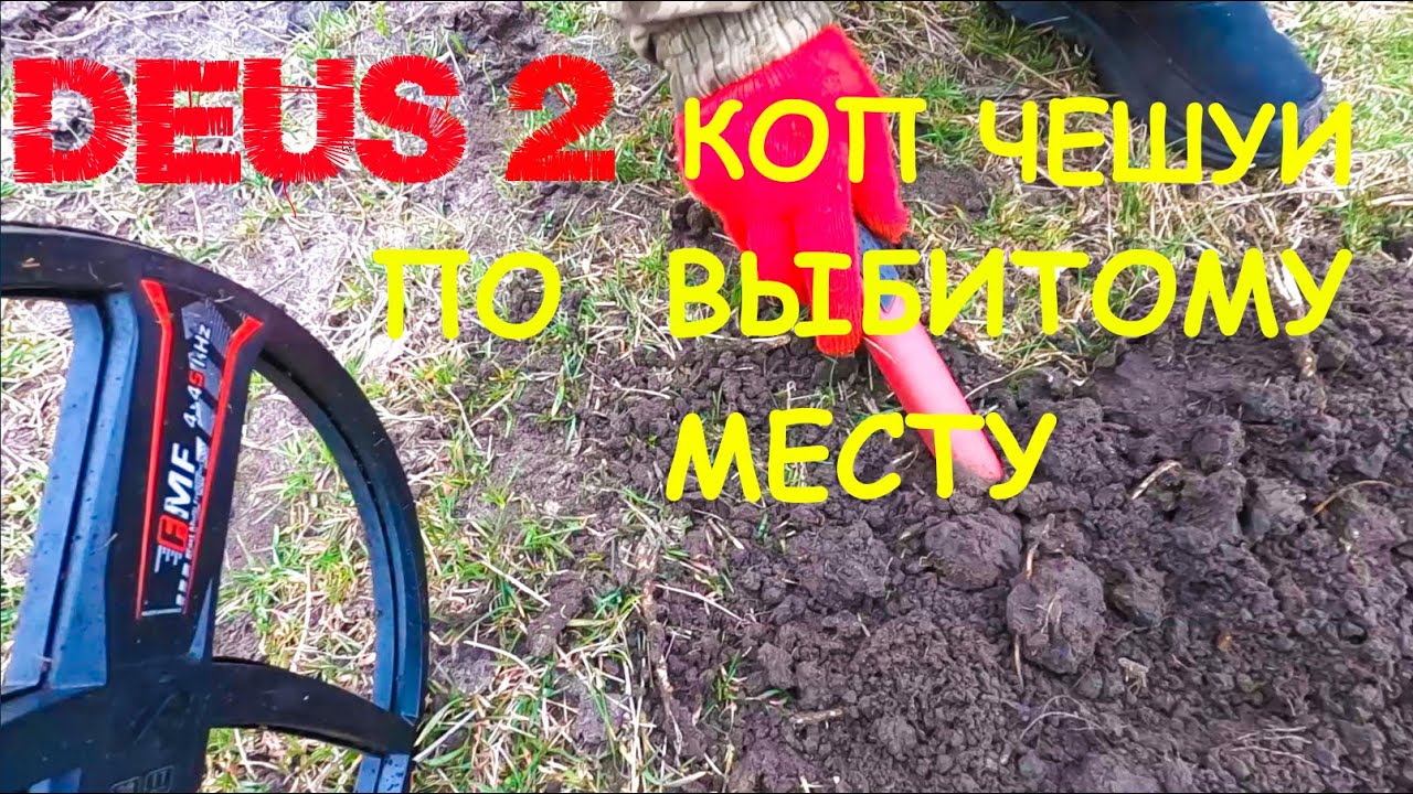 Коп по выбитому месту с ХР ДЕУС 2.
