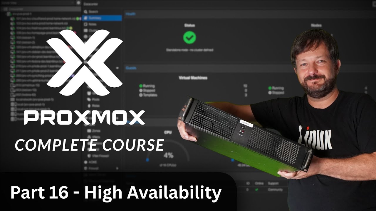 Proxmox VE Made Easy &ndash; Complete Training Series (Part 16 - High Availability)
