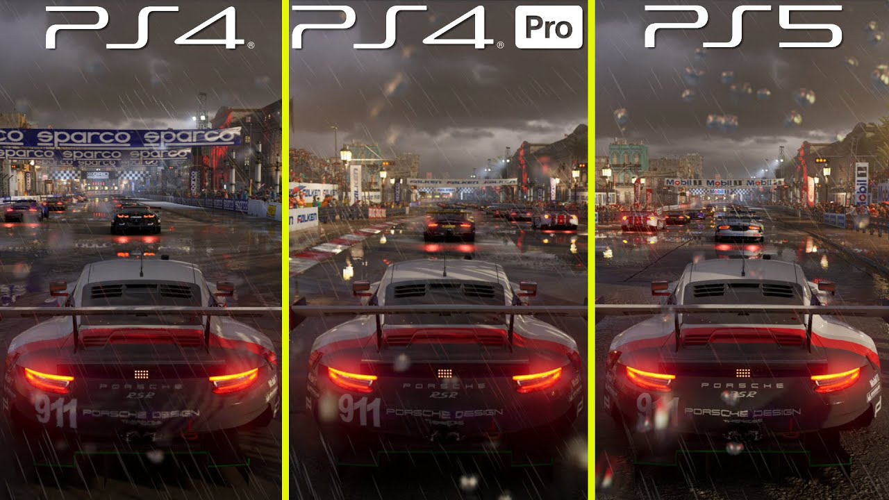 Grid Legends PS4 vs Ps4 Pro vs PS5 Graphics Comparison & FPS Test
