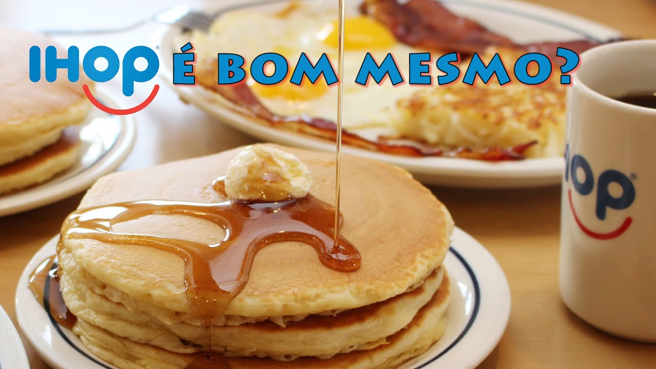 Café da manhã no IHOP  - O típico café da manhã americano