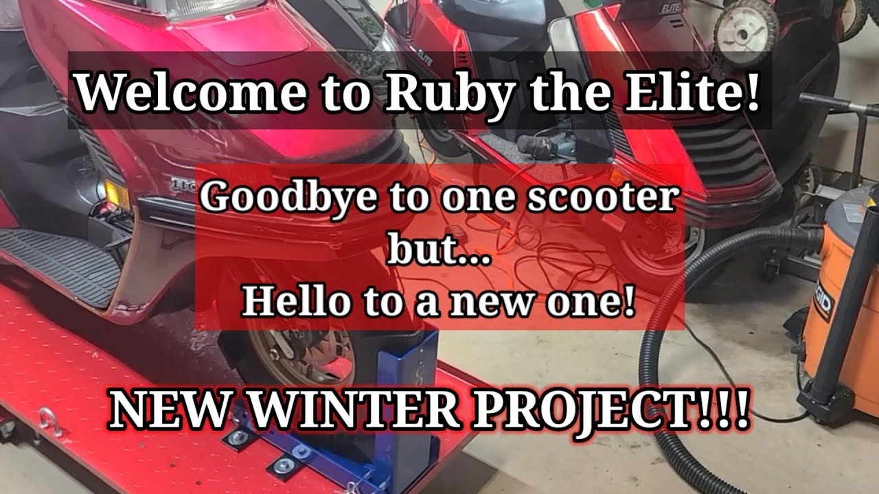 Goodbye to one scooter but hello to another!  NEW WINTER PROJECT REVEALED! | Ruby the Elite