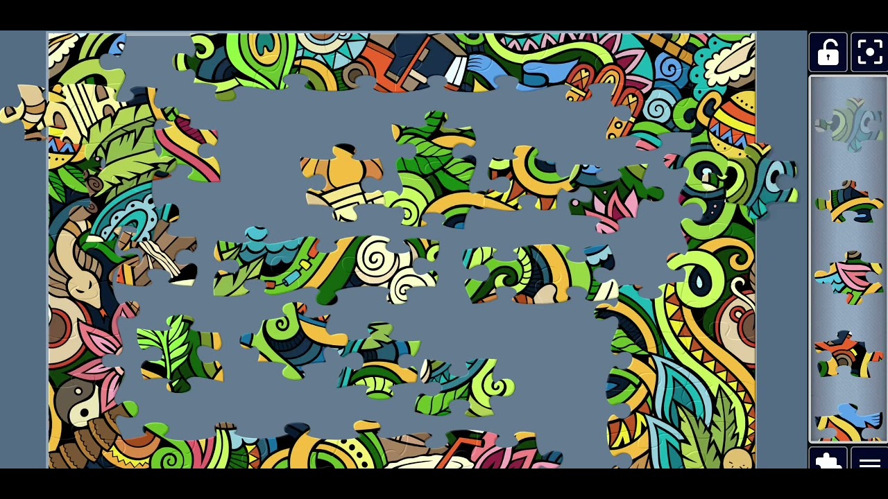 Colorful Indian Culture Doodles Jigsaw Puzzle 🧩 | Hard Puzzle Challenge | Puzzle Solving ASMR | 